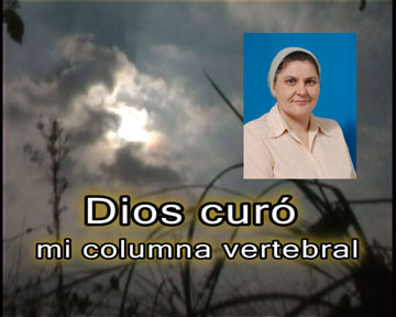 Dios curó mi columna vertebral